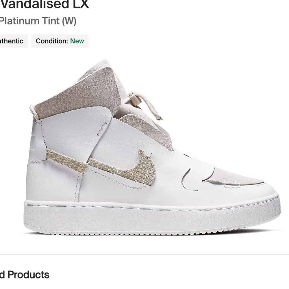 W Nike Vandalised LX, White Platinum Tint